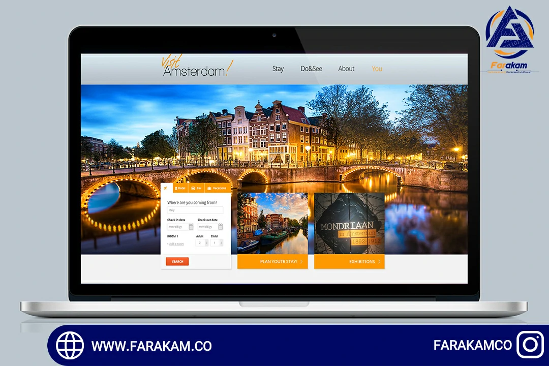 شرکت طراحی سایت تور و گردشگری با شرکت فراکام
